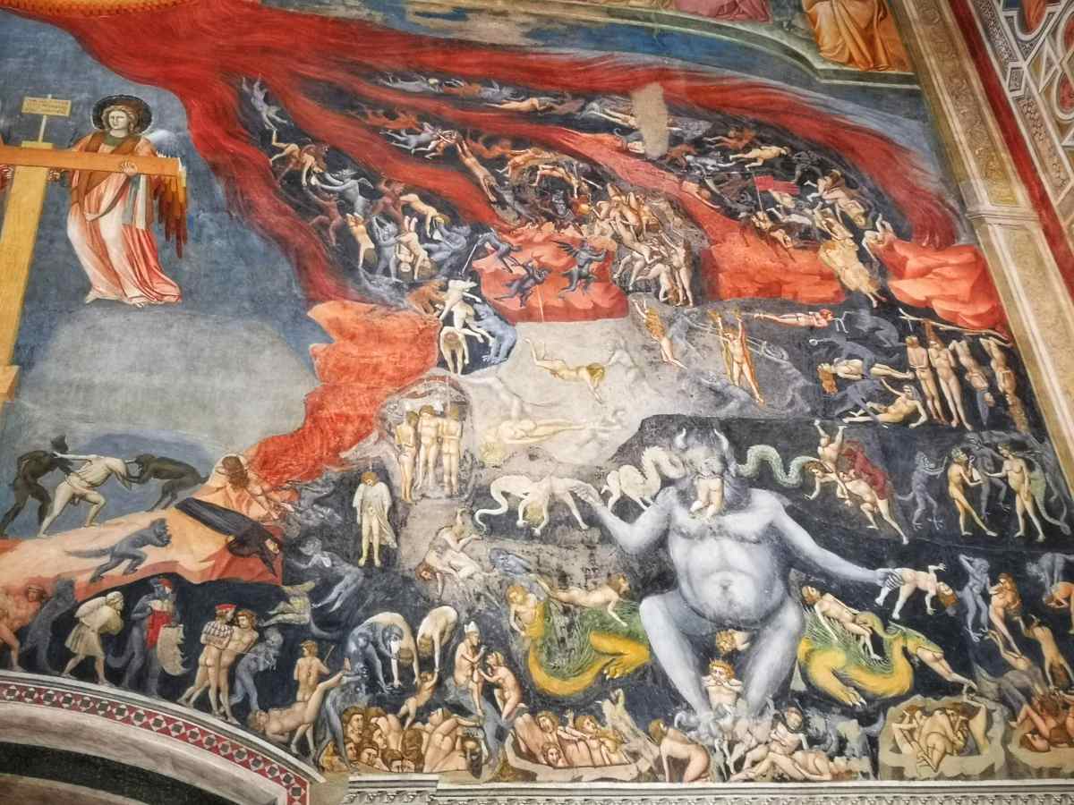 The devil is in the details  hidden in famous Giotto fresco