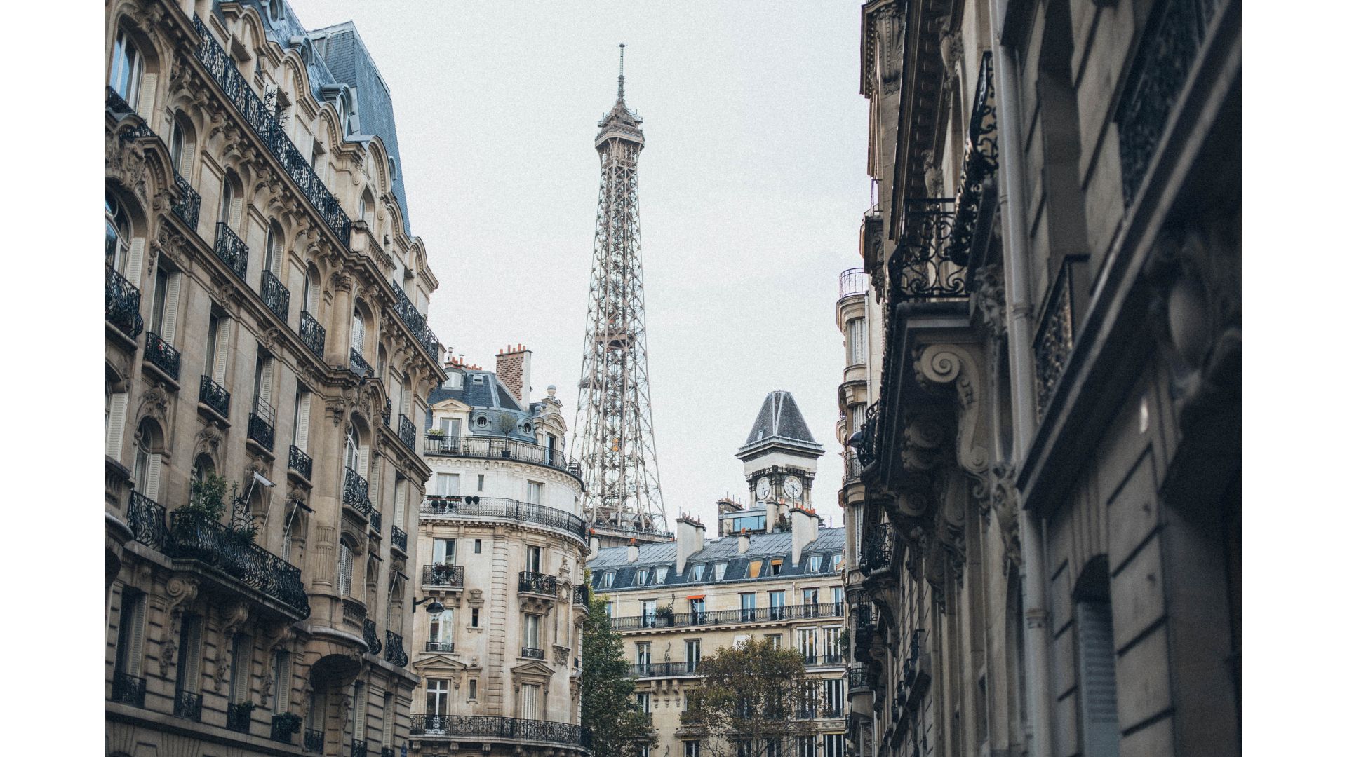 Black and White Eiffel Tower Window View - Everyday Parisian