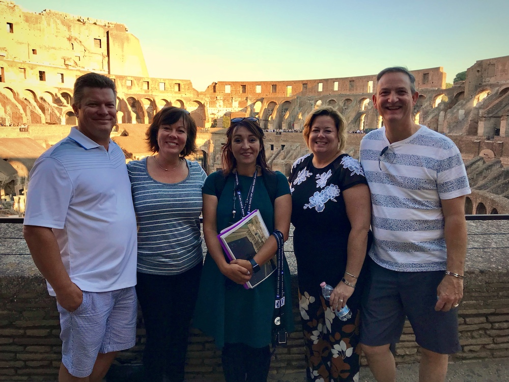 Tourists Enjoy a Private Colosseum Tour