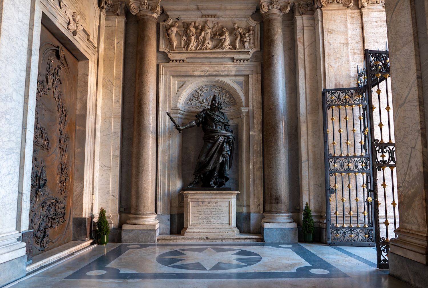 Bernini's artwork in the Basilica of Santa Maria Maggiore