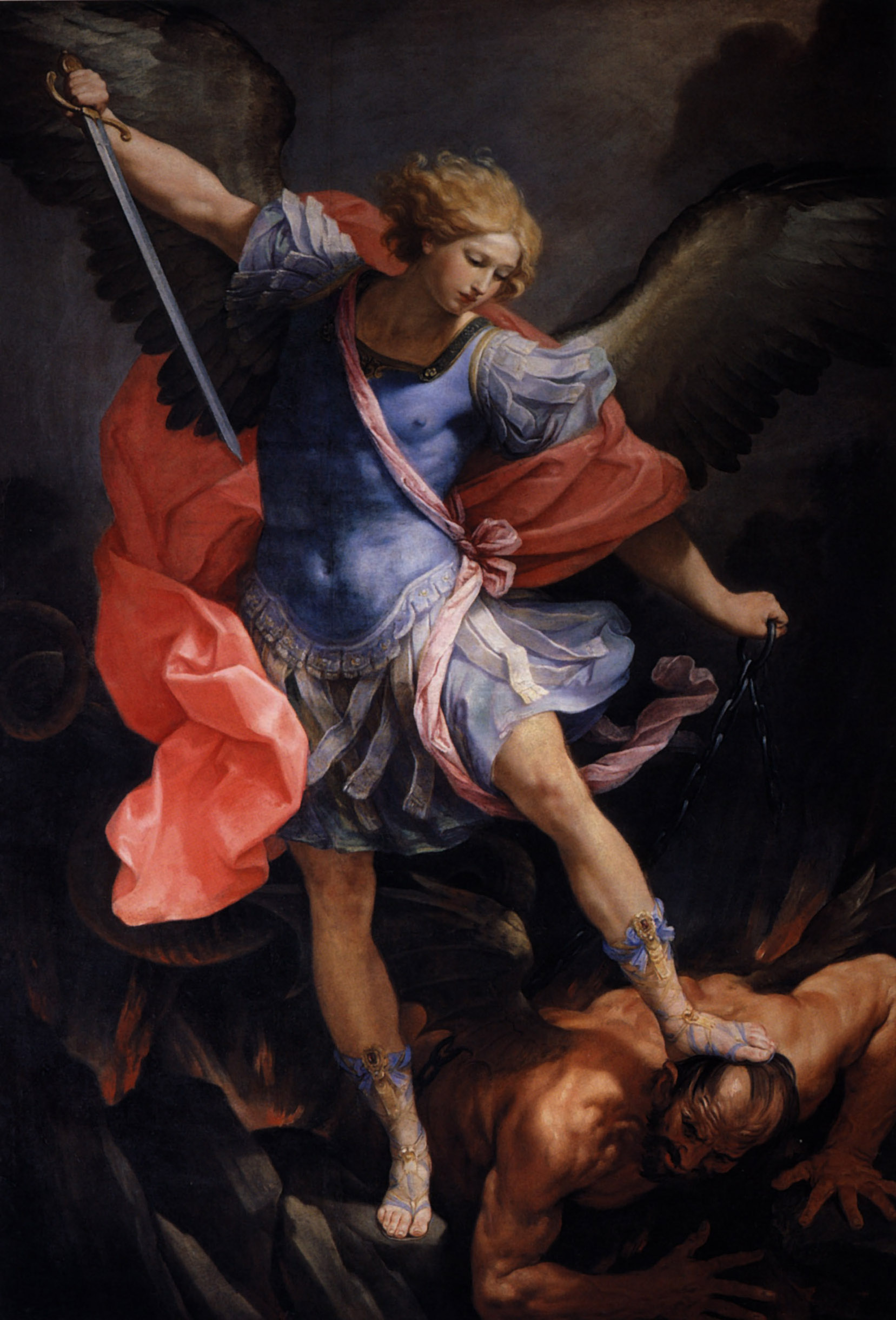 Reni's masterpiece, the Archangel Michael Defeats the Devil